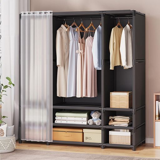 楽天市場】簡易ポータブル組立クローゼット防湿防塵防カビ不織布