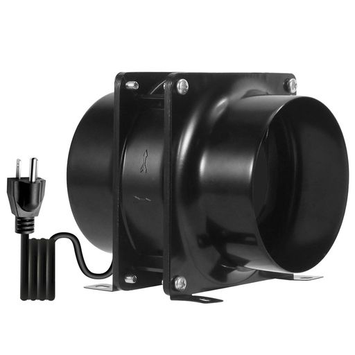 【最新型】ダクトファンOOPPEN軸流ファンダクト用換気扇中間取付110V対応ブラックHA1238B1HL[メーカー1年保証](φ100mm)