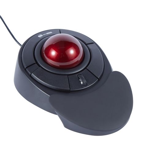 MCSaiteトラックボール二十日鼠光学式USB5役立つこと名取り草有線繋ぎ合わせるパソコン/Mac相応う黒いこと/赤いこと