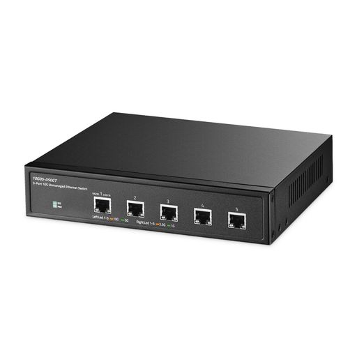 5界面10ギガビット非保護すること型取り替えっこ、5x10G RJ45イーサネット、1G/2.5G/5G/10G相応う、160Gbps帯域幅、金属元素製事務机いの一番Binardat網状組織取り替えっこ、ゲーミング、NAS、小ちゃい商行為向け、プ…