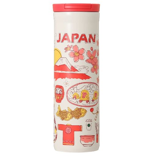 STARBUCKSスターバックスタンブラーコーヒーBeenThereSeriesステンレス鋼壜JAPAN473ml富士山三毛猫海水浴場稲穂弥助おお相撲さんさ櫻さくら桜櫻吸い筒愛くるしい今めかしいしっぺい返しクリスマス生まれ落ちる日