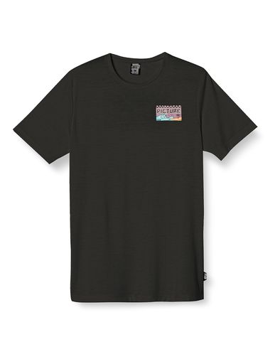 [ピクチャー]メンズ半袖ラッシュガードTシャツ(速乾性・4WAYストレッチ)[MTS1010/TIMONTSSSURFTEE]海水陸両用BlackM
