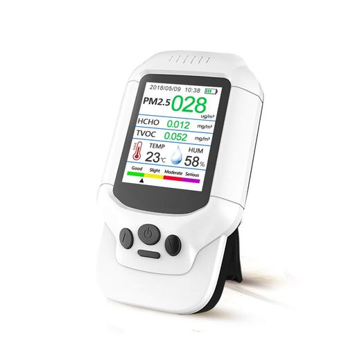 サンワ　PM2.5 測定器 CHE-PM25【PM2.5測定器】PM1.0/2.5/10の濃度、ホルムアルデヒド