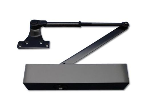 日本ドアーチェック製造ニュースターパラレル型ドアクローザストップ付ブラックPS-70021個