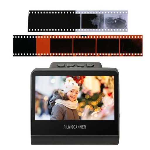 大きな5inLCD映写幕を備えた22MP写真フィルムスキャナ、モノクローム、単色、ネガ、横すべりをJPEGデジタル活動写真に取り替えっこし、16GB記憶装置に組み込まれています