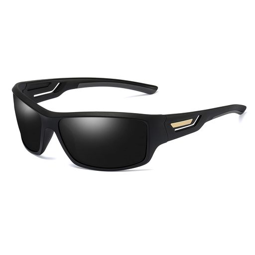 [Cyxus]シクサズスポーツサングラス偏光レンズUVカット紫外線対策超軽量TR90自転車登山釣り野球ゴルフランニングドライブバイクテニススキー(1070ブラック)