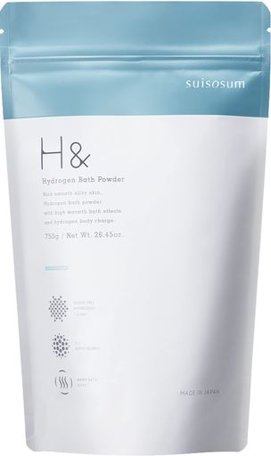 H&アッシュアンド入浴剤高濃度水素炭酸【全身を温かい気泡が包み込むxギフトx国産x計量スプーン入り】(無香料)