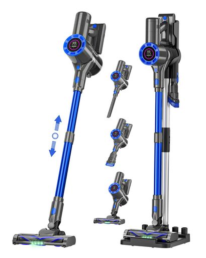 Waihipa掃除機コードレス50kPa超強力吸引軽量直立式静音一人暮らしLCDタッチディスプレイ掃除機サイクロンお手入れ簡単HEPA多重濾過3段吸引力スティック着脱式バッテリースティック/ハンデ…