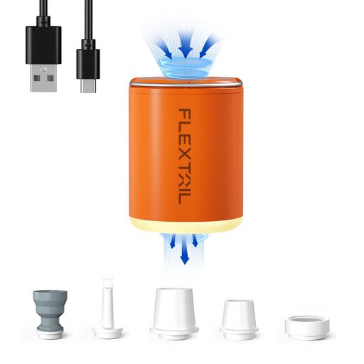 FLEXTAILGEARTinyPump2Xエア湖揚水機電動揚水機持っていく揚水機4kPa空圧1300mAhUSB申し受ける式照明装置ともし火付き添い人テントライトキャンプライト空気の状態入れ空気抜き釣り浮き輪インフレーターマットエアマットキャンプマット アウトドア-その他-スポーツ・アウトドア