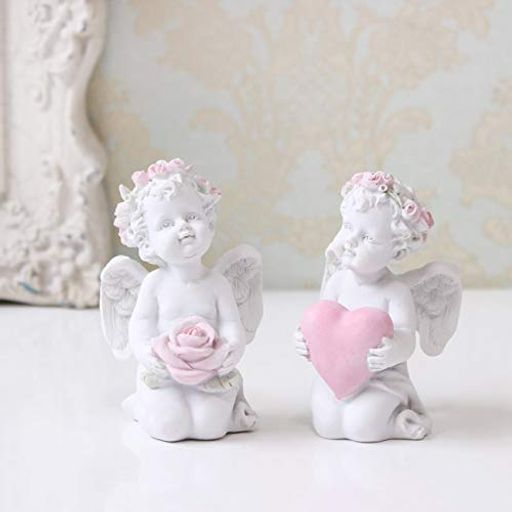 ぷちんエンジェルハープ 、花柄模様入り Vintage Blue Angel Ballerina Christmas Ornament Paper Mache
