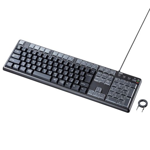 サンワサプライキーボード有線プログラマブルマクロキーボード割り当て機能メンブレンSKB-P1BK