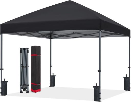 ABCCANOPYタープテント2.5mx2.5m3mx3m大型ワンタッチテントタープテントワンタッチ3段階調節シルバーコーティングUVカット遮光耐水加工スチールフレーム風に強い組立て簡単持ち運び便利5-8人用