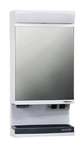 RP東プラ洗面かざり付ける台LEDともし火付き添い人銀鏡収納家具32.2x66.5cmTW-T55L 洗面用設備-木材・建築資材・設備