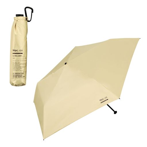 男の晴雨兼用傘日傘IZAType:ULTRALIGHTベージュ[遮光率100%・UVカット率100%・UPF50+・遮熱]折りたたみ傘軽量通勤通学旅行オシャレカジュアルスタイリッシュ男性メンズZA018-001-102 4,634円