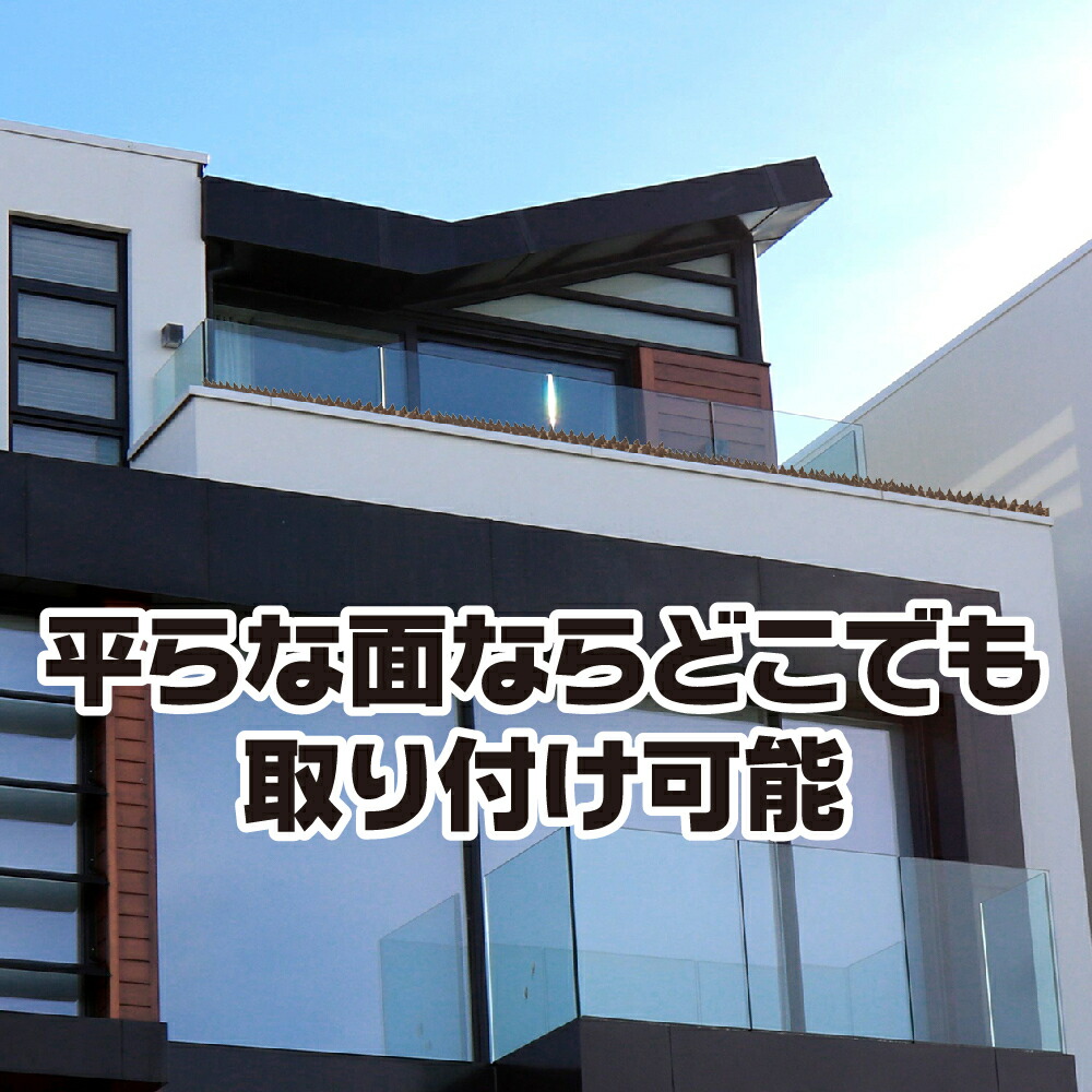 楽天市場 あす楽 送料無料 防鳥 とげマット 鳥除け 害獣対策 鳥よけ ベランダ 猫 鳩 屋根 カラス撃退 セット Iloha