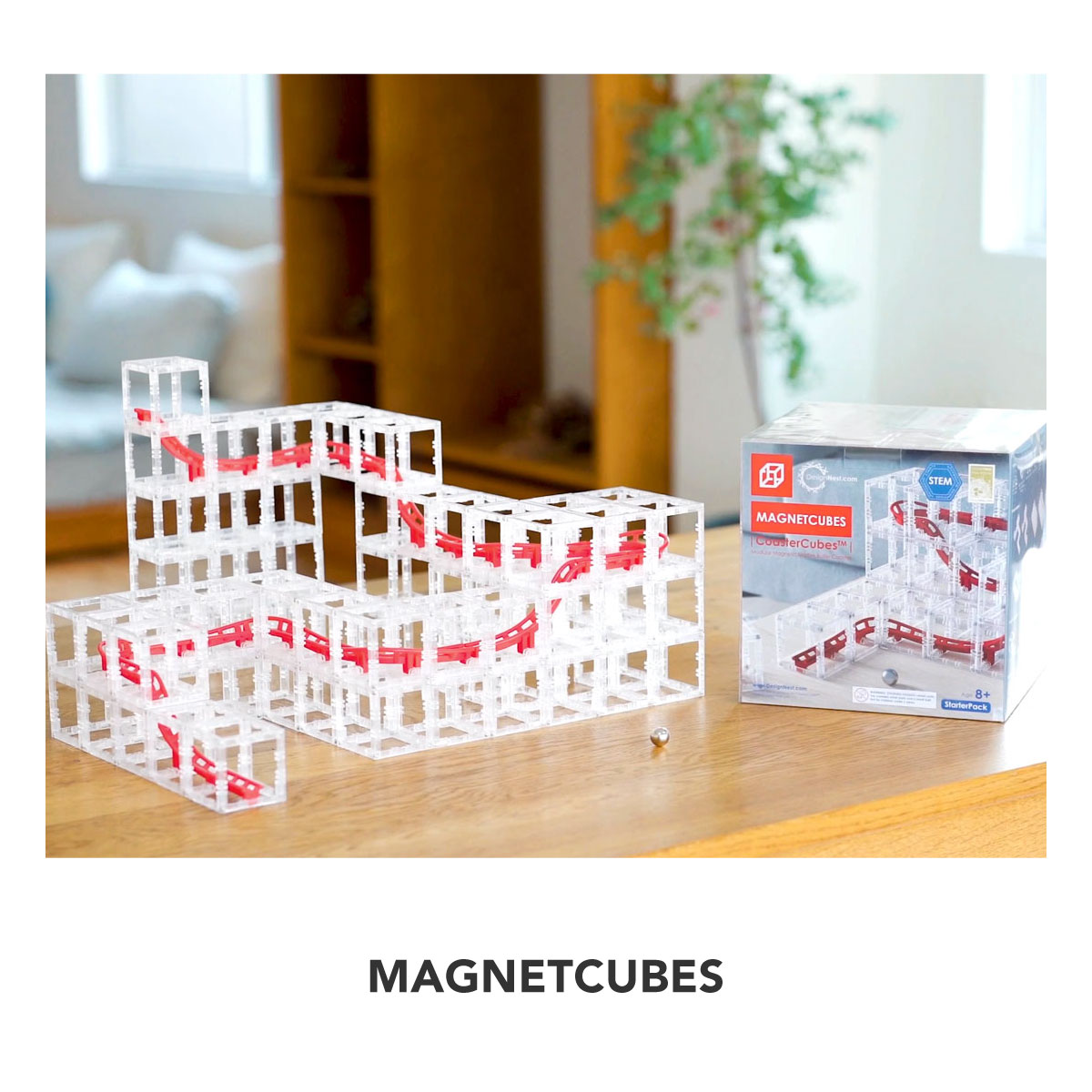 ビー玉コースター ビー玉転がし 立体迷路 MAGNETCUBES マグネット