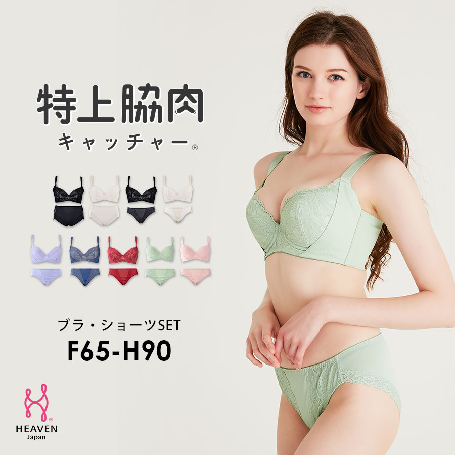 返品交換0円 同梱不可 特上脇肉キャッチャー ブラジャー ショーツset 脇高ブラ 脇肉 育乳ブラ 大きいサイズ 補正下着 ショーツ バストアップ ブラ セット レディース はみ肉 すっきり 背中 レース 下垂 上下 Fカップ 乳 40代 かわいい 背肉 垂れ F65 バストアップ 谷間