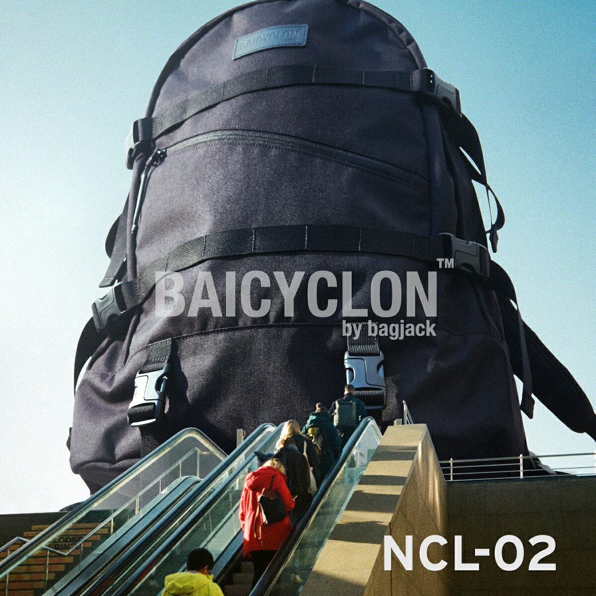 バイシクロン バックパック NCL-02 デイ バッグ リュック サック PC 通勤 出張 ナイロン コーデュラ コーティング ミニマル アーバン 都市 デザイン 柔軟 鞄 洗練 型押 革 ブラック 黒 AIR TIGHTNESS BAICYCLON by bagjack NEXT CORE LINE BACK PACK DAY BAG RUCK SACK BLACK｜ILS WEB SHOP