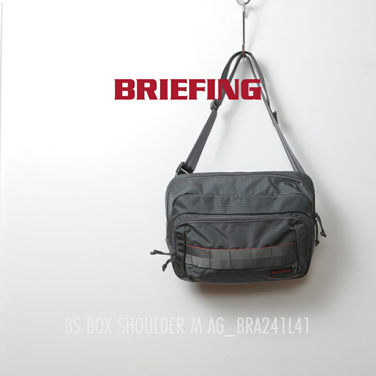 BRIEFING グレー ショルダーバッグ 選べるノベルティ付】 ブリーフィング BRIEFING ショルダーバッグ M BS