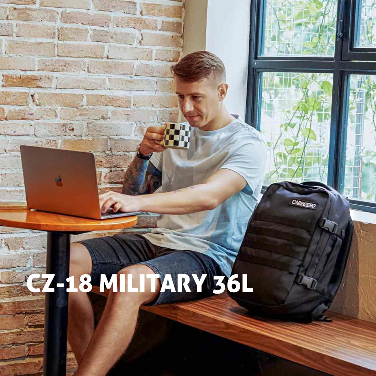 キャビンゼロ ミリタリー CZ-18 36L バック デイ パック ブリーフ 旅行 トラベル 日帰り 1 2 泊 ノート PC ラップトップ ボトル 折り畳み傘 軽量 ビジネス カジュアル B4 黒 緑 紺 ブラック グリーン ネイビー cabin zero MILITARY DAY BACK PACK BRIEF BAG BLACK GREEN NAVY