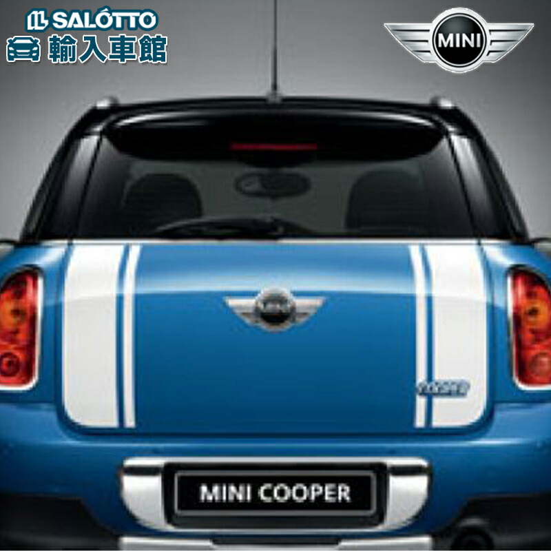 楽天市場 Bmw Mini 純正 クーポン対象 リア トランク ストライプ クロスオーバー R60 ホワイト ブラック ミニ オリジナル アクセサリー イルサ楽天市場店