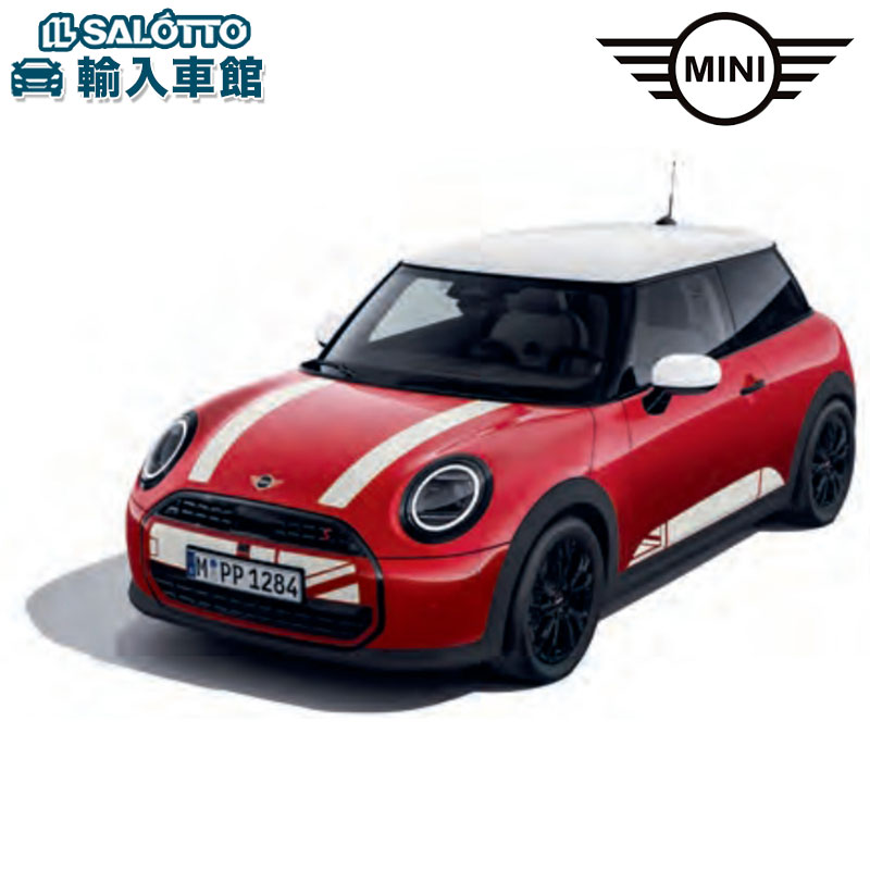 【 BMW MINI 純正 】 ボンネット デカール 左右セット ホワイト F66 F65 F67 ボディ エンジンフード ステッカー 白 ミニ オリジナル アクセサリー｜イルサ店