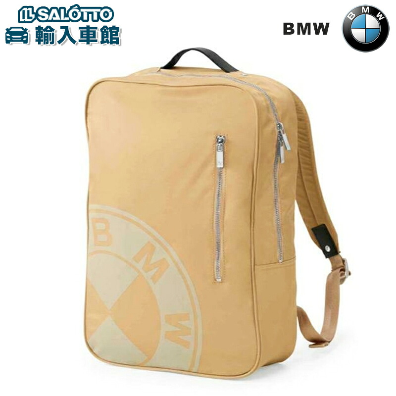 輝く高品質な 楽天市場 Bmw 純正 バッグパック リュック ショルダー サンド サテン仕上げ ロゴ 入り サイズ約44 30 12cm ナイロン100 ポケット付き カバン 鞄 旅行 ビジネス ビーエムダブリュー オリジナル アクセサリー イルサ楽天市場店 人気が高い Www