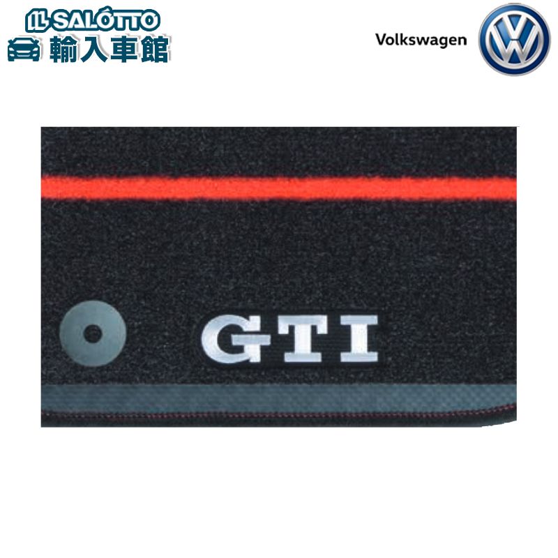 【 VW 純正 】 ポロ 6R型 フロアマット GTI 右ハンドル専用 前後セット 2010～2017年 消臭 難燃加工 GTIロゴ刺繍入 フォルクスワーゲン オリジナル アクセサリー