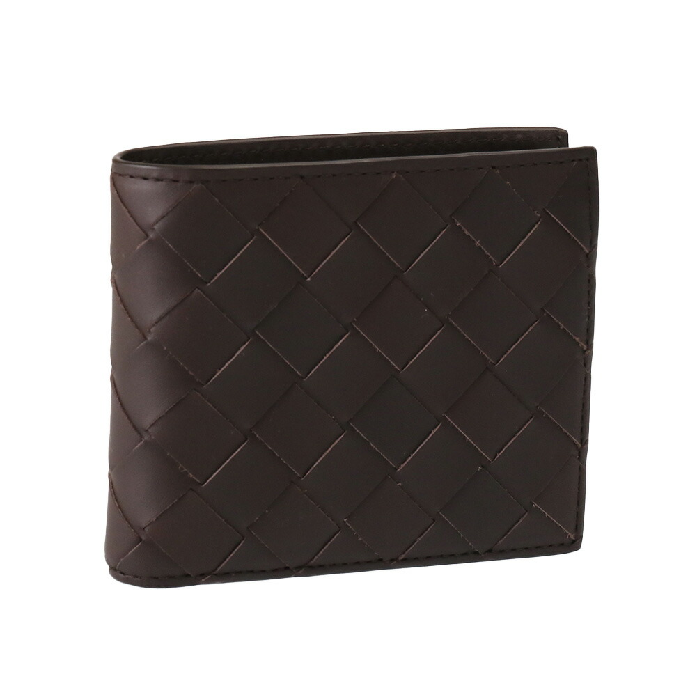 〈TIMESALE〉〈ﾎﾟｲﾝﾄ5倍〉ボッテガヴェネタ／BOTTEGA VENETA”イントレチャート コインパース付き二つ折りウォレット”2つ折り財布(フォンデンテ・ダークブラウン) 749412 VCPQ4 2145／FONDENTE[返品OK]