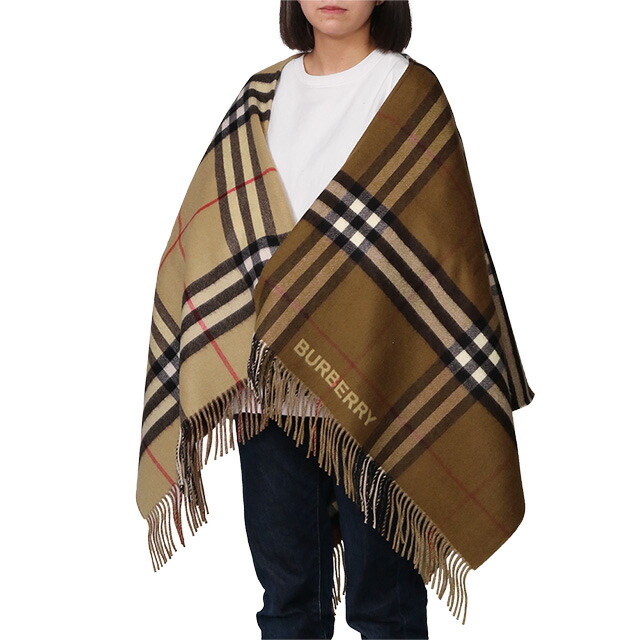 美品♡バーバリー ダッフルポンチョ ケープ 2way フォックスファー ハニー 楽天市場】BURBERRY バーバリー ケープ ST LING GNT CHK BDR