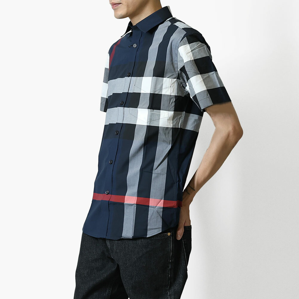 バーバリー　半袖 Amazon | [BURBERRY] [バーバリー] 半袖シャツ 8020964 メンズ