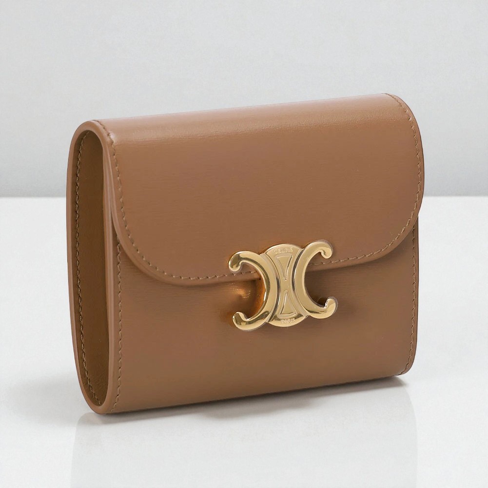 楽天市場】CELINE セリーヌ スモール トリオンフ ウォレット ブラウン