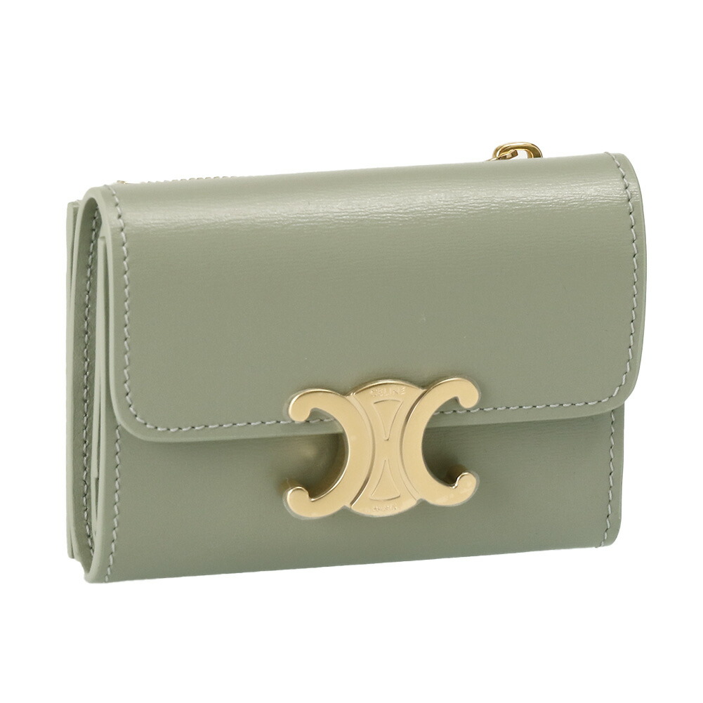 CELINE セリーヌ 三つ折り財布 フォールデッドコンパクトウォレット CELINE セリーヌ （CELINE） フォールデッド コンパクト