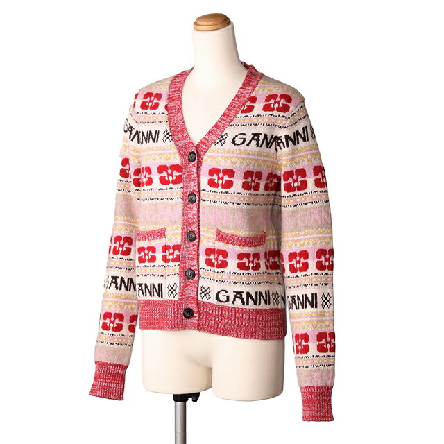 楽天市場】GANNI ガニー ニット セーター トップス FLOWER O-NECK KNIT
