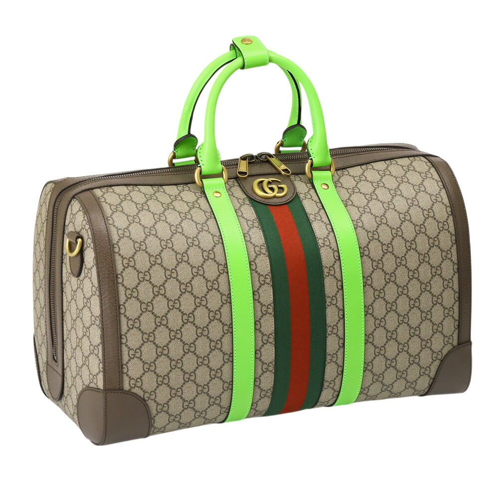 GUCCI ボストンバッグ　2way キャンバス　レザー　ロゴプレート 楽天市場】GUCCI グッチ 2WAYボストンバッグエンボスロゴレター
