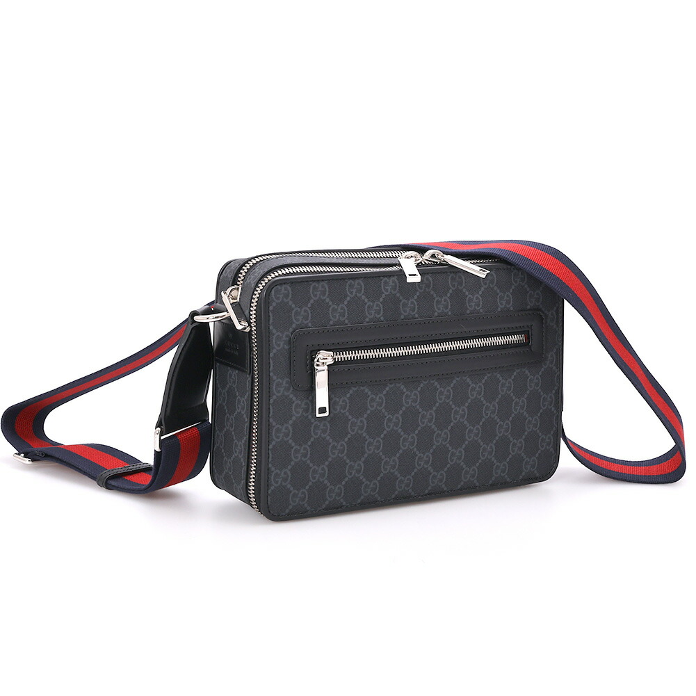 〈ｸｰﾎﾟﾝ5%OFF〉グッチ／GUCCI "〔GG ブラック〕ミディアム クロスボディバッグ" メンズ・ショルダーバッグ・メッセンジャーバッグ(ブラック) 822072 FADJA 1042／BLACK[返品OK]｜IL TELAIO DUE