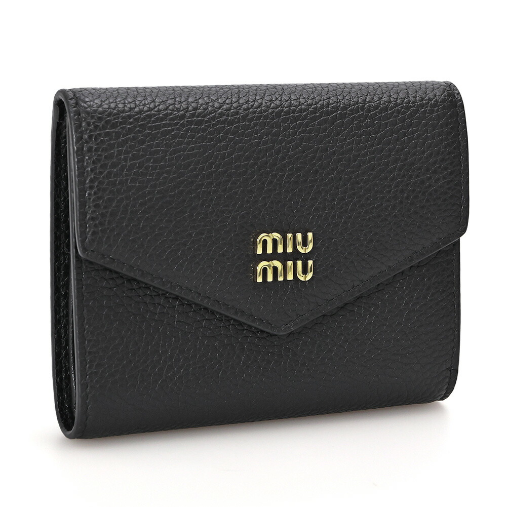 miumiu ブラック 二つ折り財布 楽天市場】ミュウミュウ miumiu 財布 二つ折り財布 5MH040 ADT7