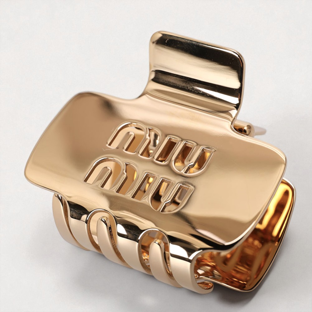 楽天市場】ミュウミュウ miu miu ヘアクリップ 2点セット バレッタ