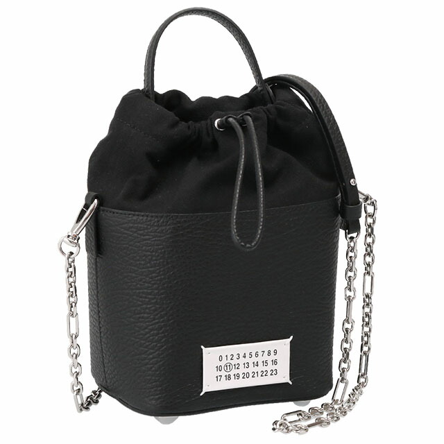 〈ｸｰﾎﾟﾝ5%OFF〉メゾンマルジェラ／MAISON MARGIELA "5AC バケットバッグ" 斜め掛けショルダーバッグ・クロスボディ(ブラック)S61WG0035 P4348 T8013／BLACK[返品OK]｜IL TELAIO DUE