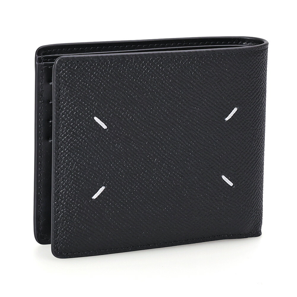 黒/メゾンマルジェラ ブラック 二つ折り財布 楽天市場】MAISON MARGIELA メゾンマルジェラ FOLD CARD HOLDER WITH