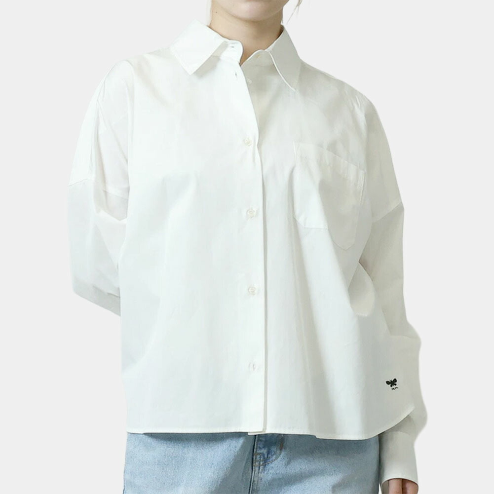 MAXMARA ロヒナ クルネック ロンクスリフ シャツ 【関税込】 MAXMARA ロヒナ クルネック ロンクスリフ シャツ 【関税込】 S