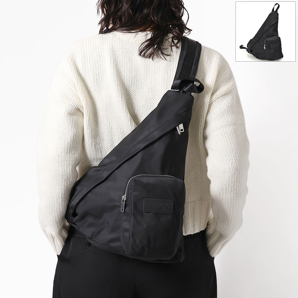 ナイロンポケットスリングバッグ メゾンマルジェラ ナイロンポケットスリングバッグ メゾンマルジェラ