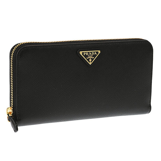 【正規品/値段交渉◎】PRAD長財布/ブラック/サフィアーノトライアングル 楽天市場】【P5倍】プラダ／PRADA 