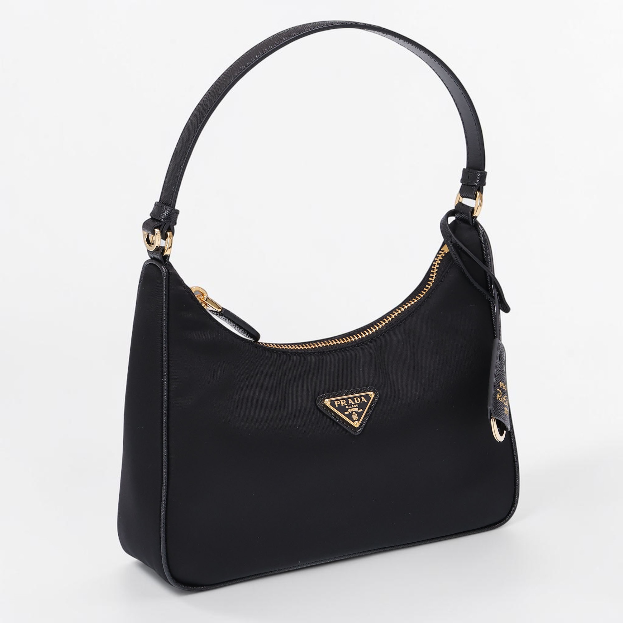 〈ｸｰﾎﾟﾝ5%OFF〉プラダ／PRADA " Re-Edition 2005 Re-Nylon ミニバッグ" レディース・ナイロン・トライアングルロゴ・キーリング付き・鞄(ブラック) 1N204X R064 F0632[返品OK]｜IL TELAIO DUE
