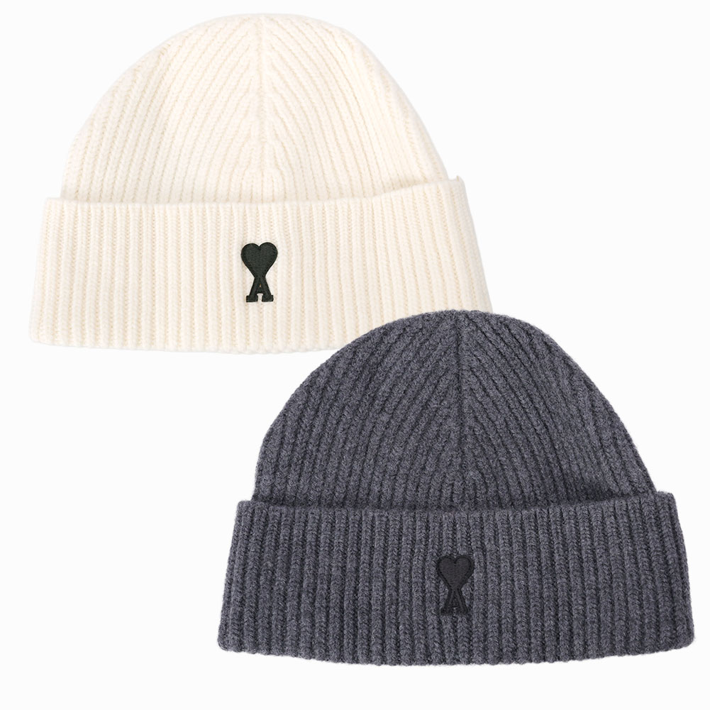 楽天市場】アミパリス 帽子 ビーニー ニット帽 グレー メンズ