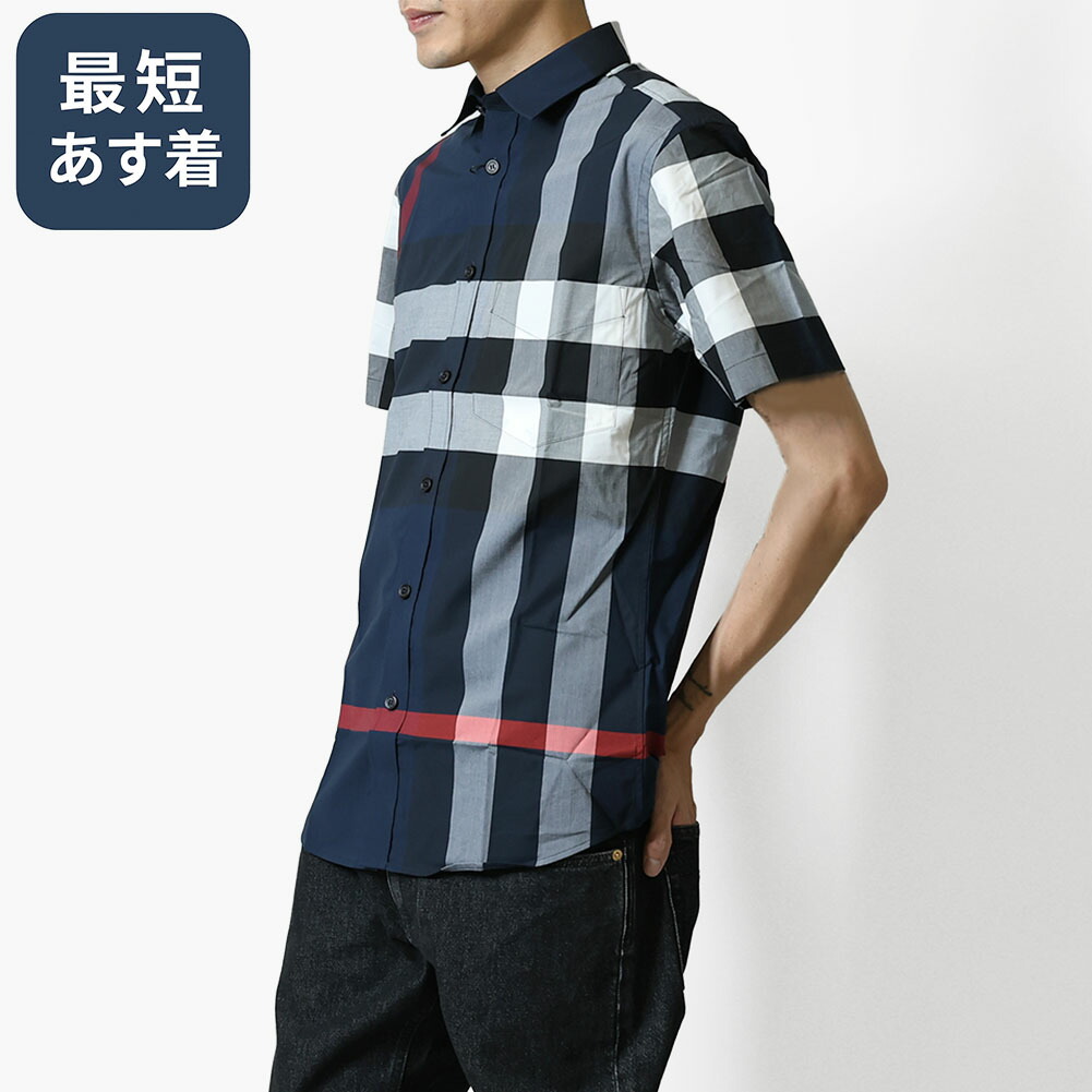 楽天市場】バーバリー BURBERRY シャツ 半袖 メンズ ストレッチ