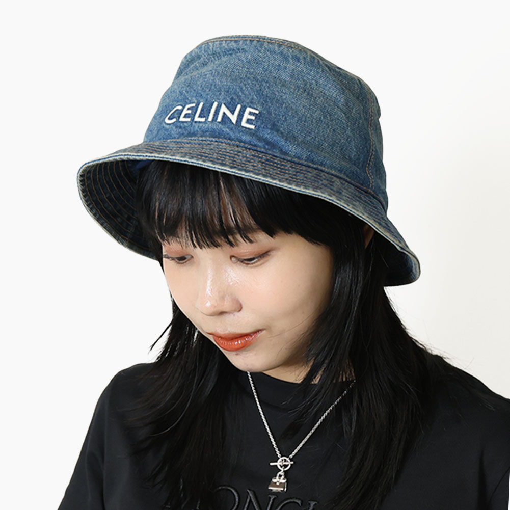 大人カジュアル◇Triomphe バケットハット◇CELINE CELINE クロシェ バケットハット (CELINE/ハット) 2A80T384D