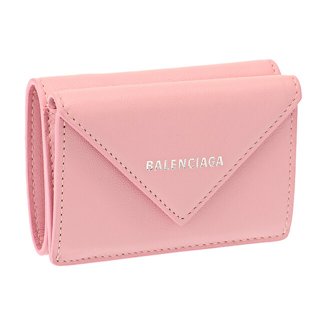 格安即決 楽天市場 2ウィーク限定 5倍 バレンシアガ Balenciaga Paper Mini Wallet ペーパーミニ ウォレット ロゴ入り 3つ折り小財布 ミニ財布 コインケース ピンク Dlq0n 5616 Pink イル テライオ 最終値下げ Careers Amnm Com