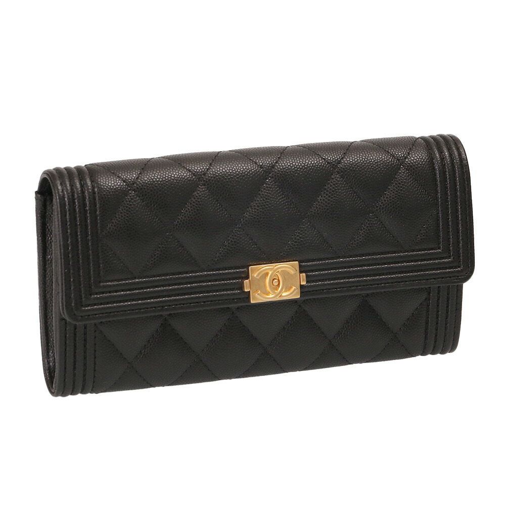 【正規品】シャネルパテントブラック　キルティング長財布 楽天市場】シャネル 財布 CHANEL 長財布/3折財布 キルティング