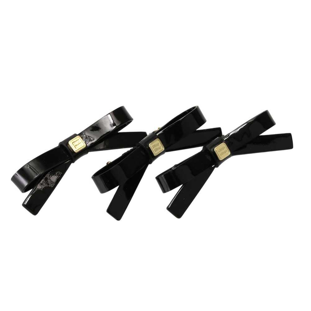 関税込★miu miu★ 5IF233 レザーヘアバレッタ♪3点セット 楽天市場】ミュウミュウ miu miu ヘアクリップ 2点セット
